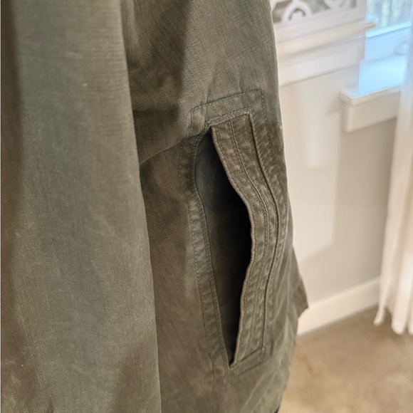 Military Style Jacket in Olive Green - Picture 9 of 11